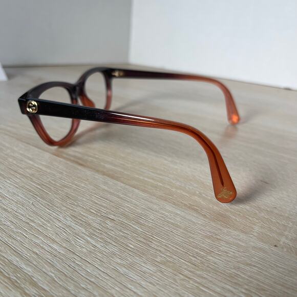 Gucci GG0372O 003 Eyeglasses Burgundy Bumble Bee Tip Frames Only 51-17-140 - Picture 7 of 10